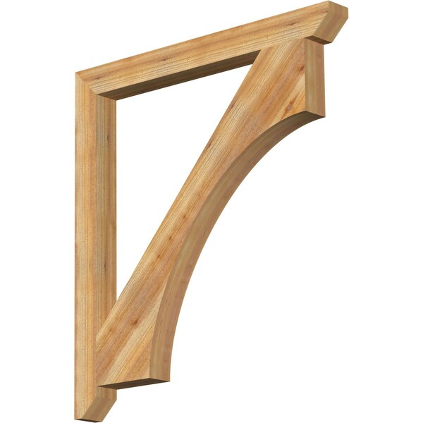 Ekena Millwork Westlake Slat Rough Sawn Bracket, Western Red Cedar, 4"W x 44"D x 48"H BKT04X44X48WTL06RWR - main